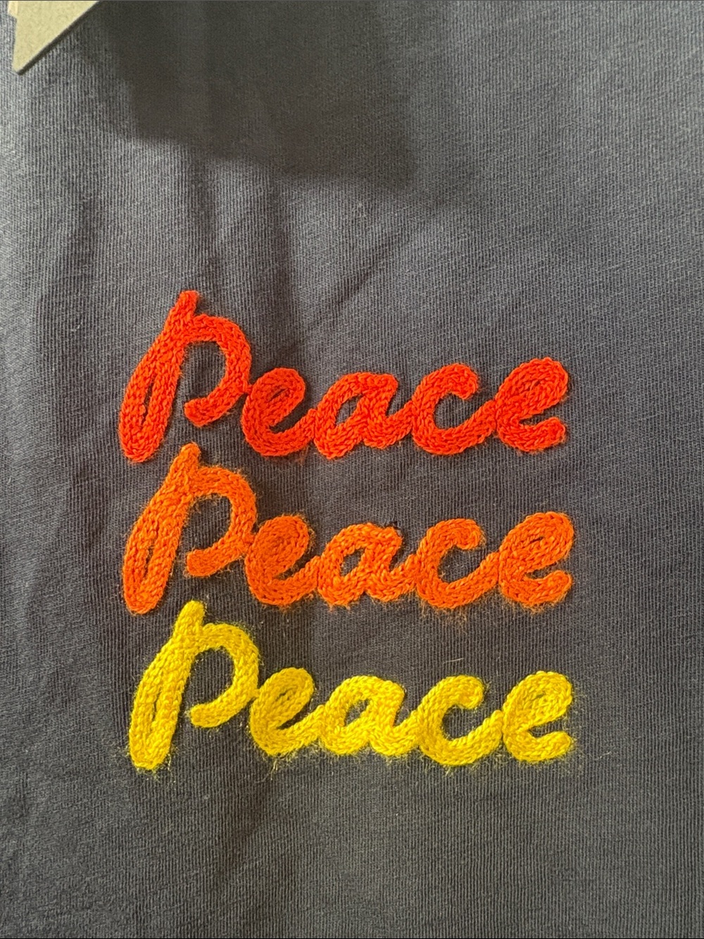 Chaser Navy 'Peace' Short Sleeve Graphic Tee - Picture 3 of 7